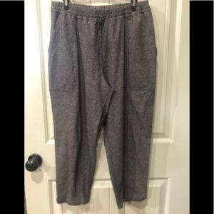 Lululemon-Heather grey-light weight Capri pants